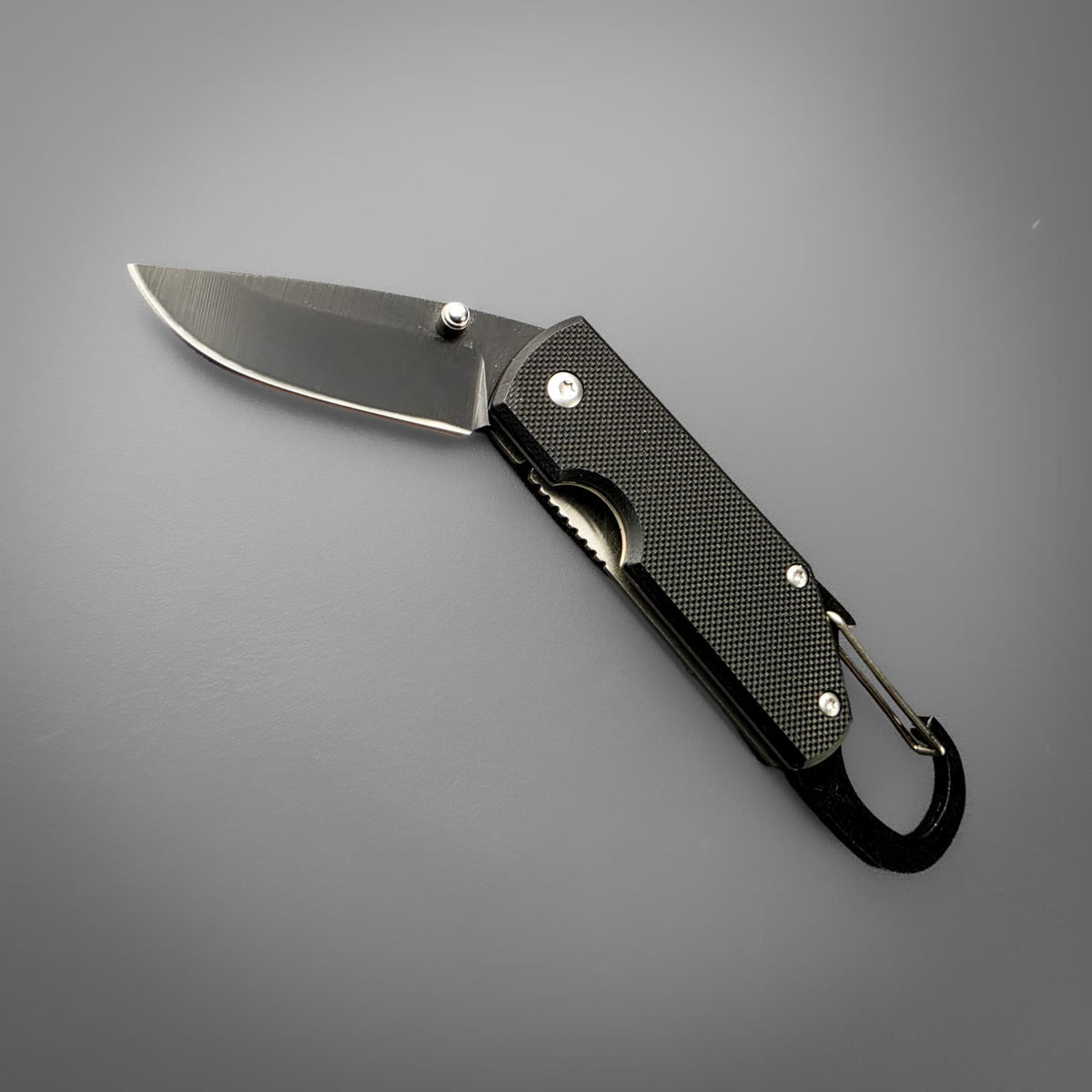 Carabiner Belt Knife - Drop Point