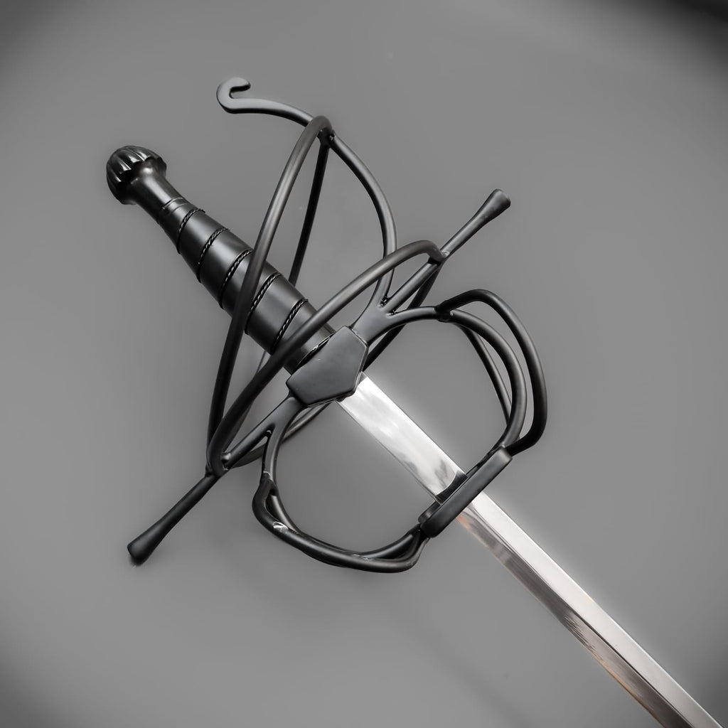 Plain Rapter Black Renaissance Rapier – Raven Forge