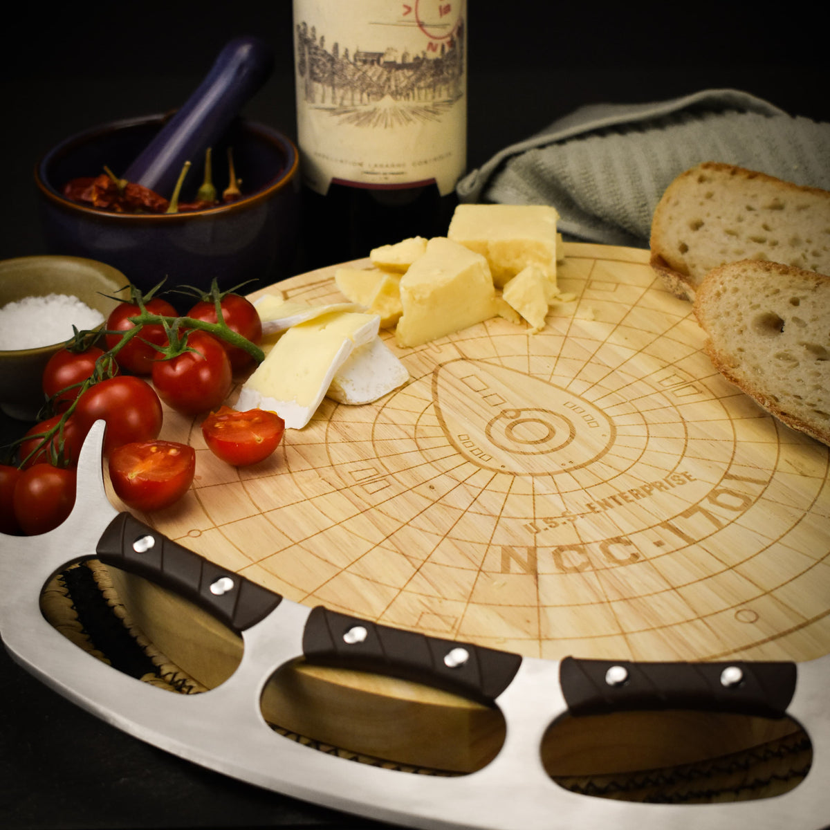Star Trek Enterprise Pizza Board