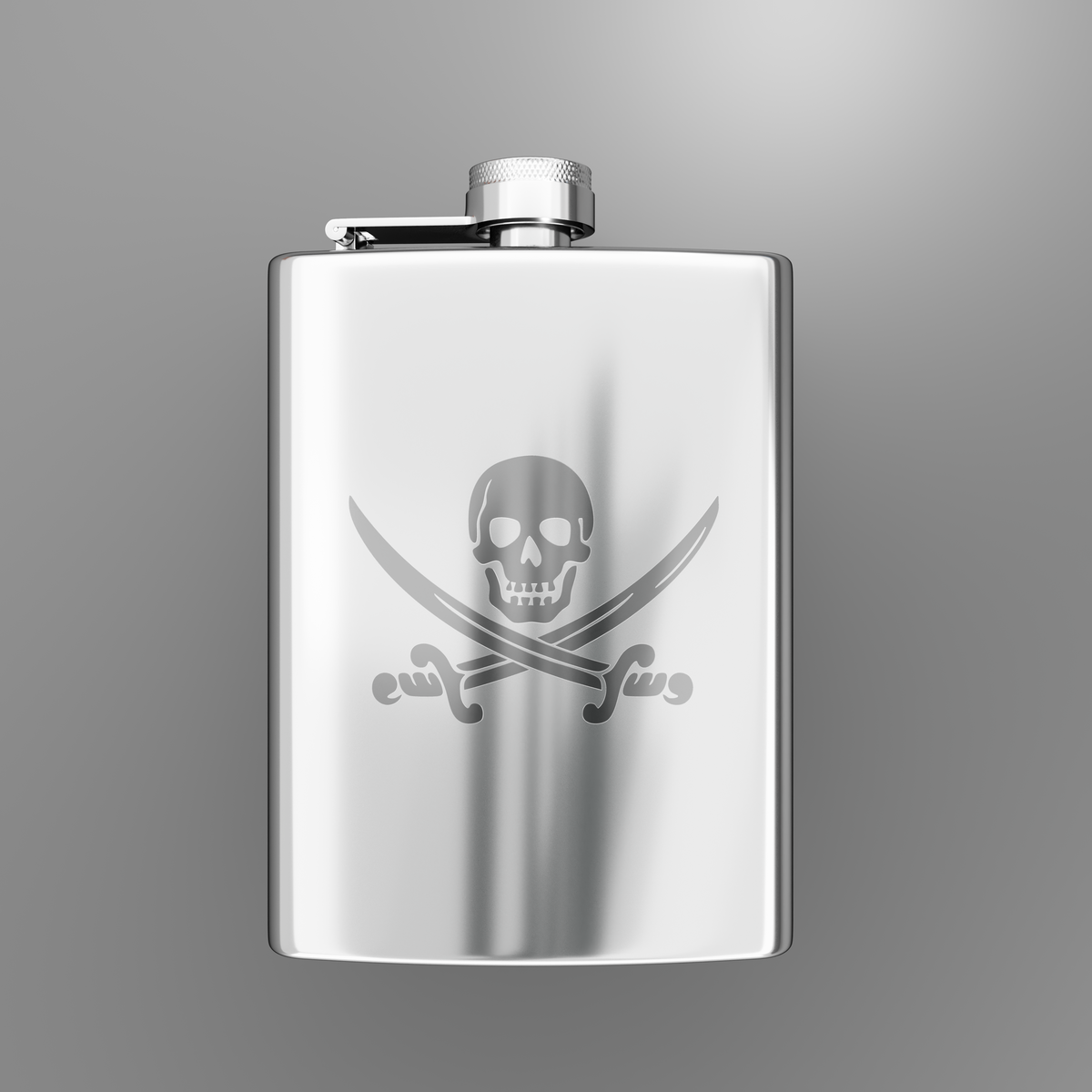 Skull & Crossbones Hip Flask