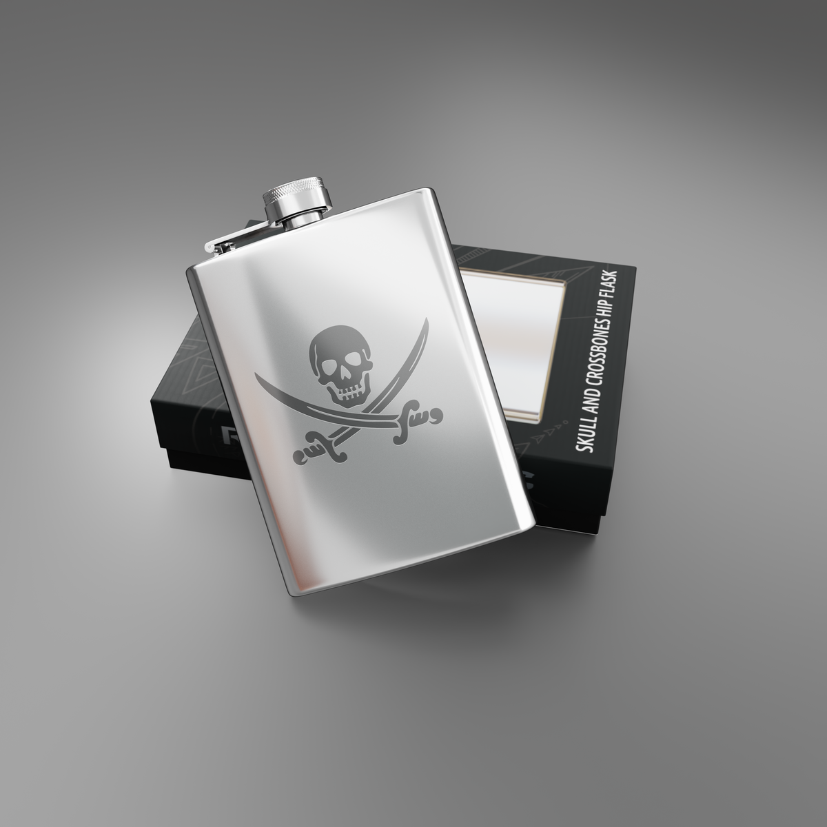 Skull & Crossbones Hip Flask