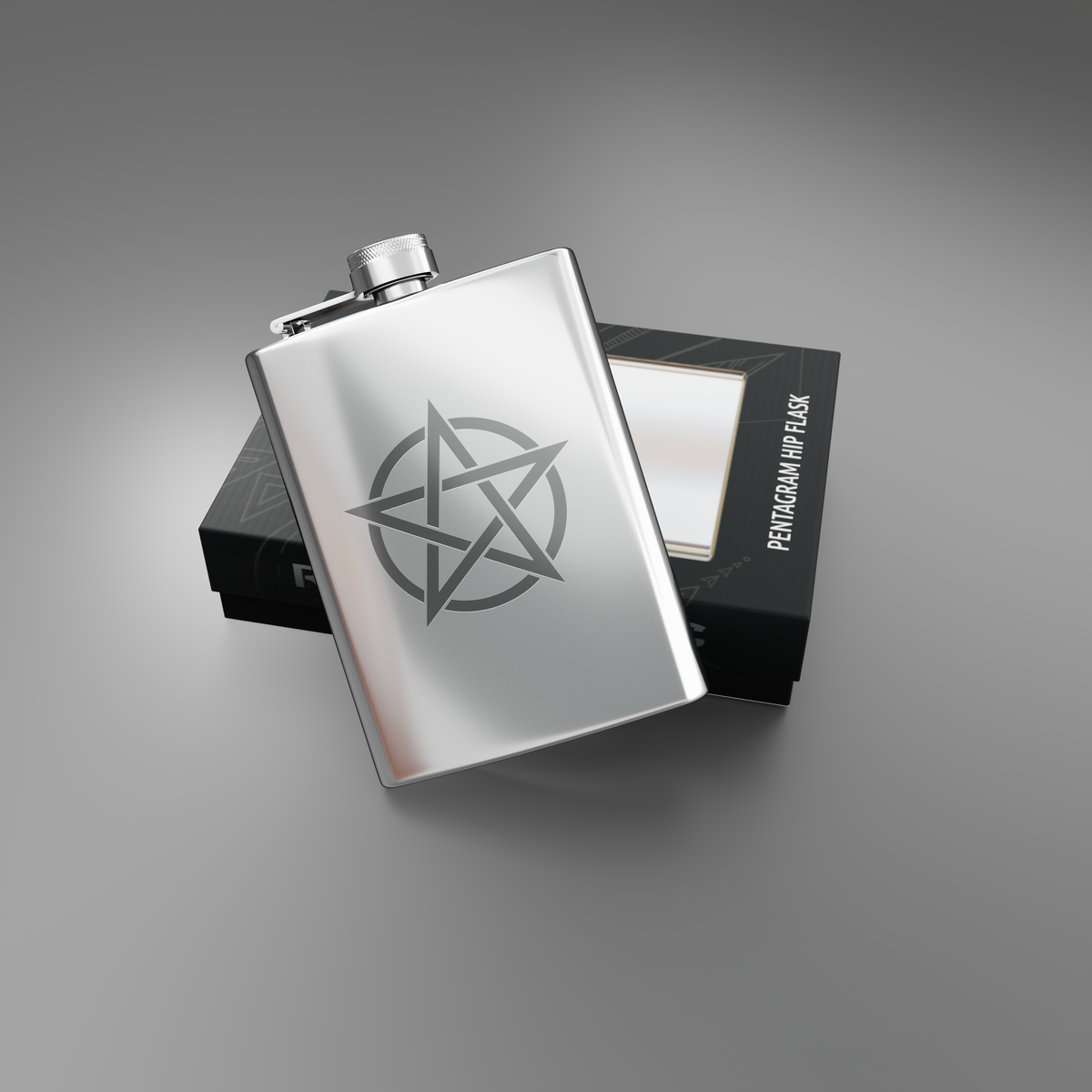 Pentagram Hip Flask