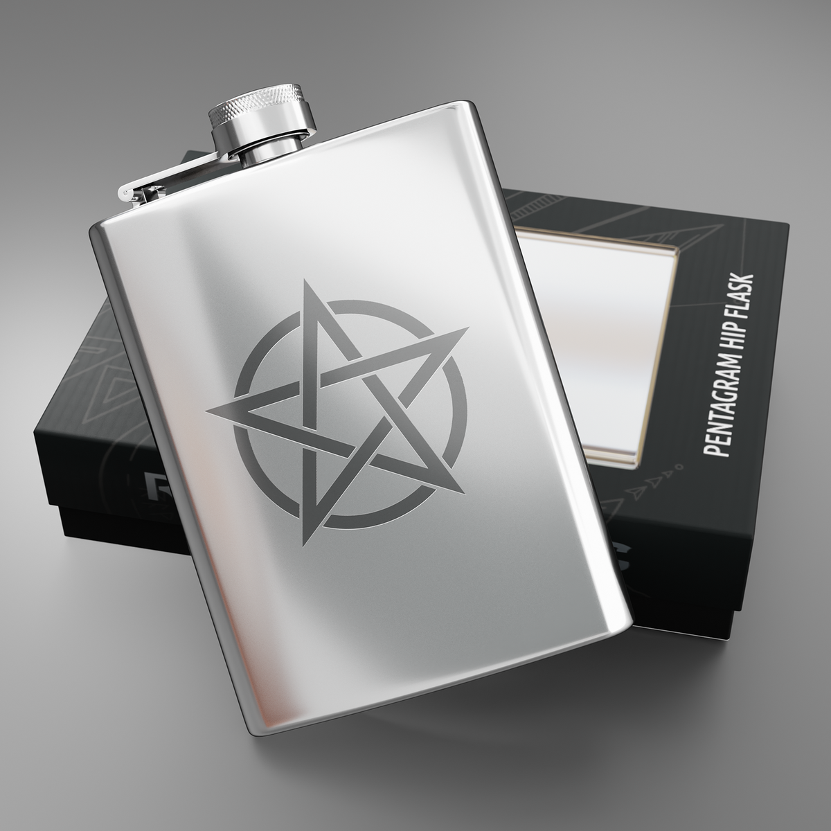 Pentagram Hip Flask