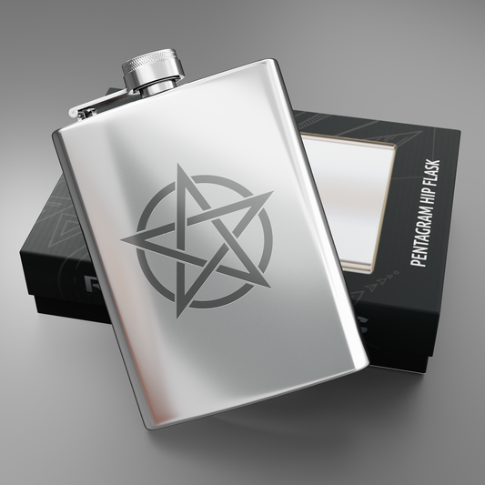Pentagram Hip Flask