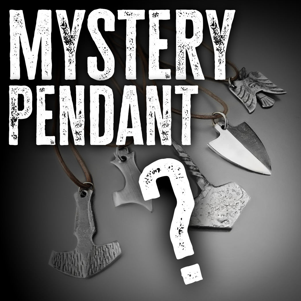 Mystery Pendant – Viking hammer and axe pendants on cord, one chosen at random