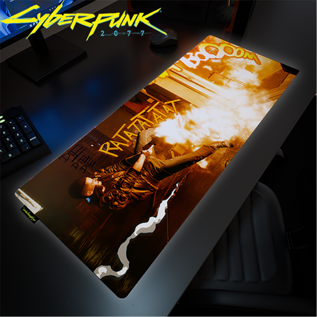Cyberpunk 2077 Desk Mat - RATATATAT