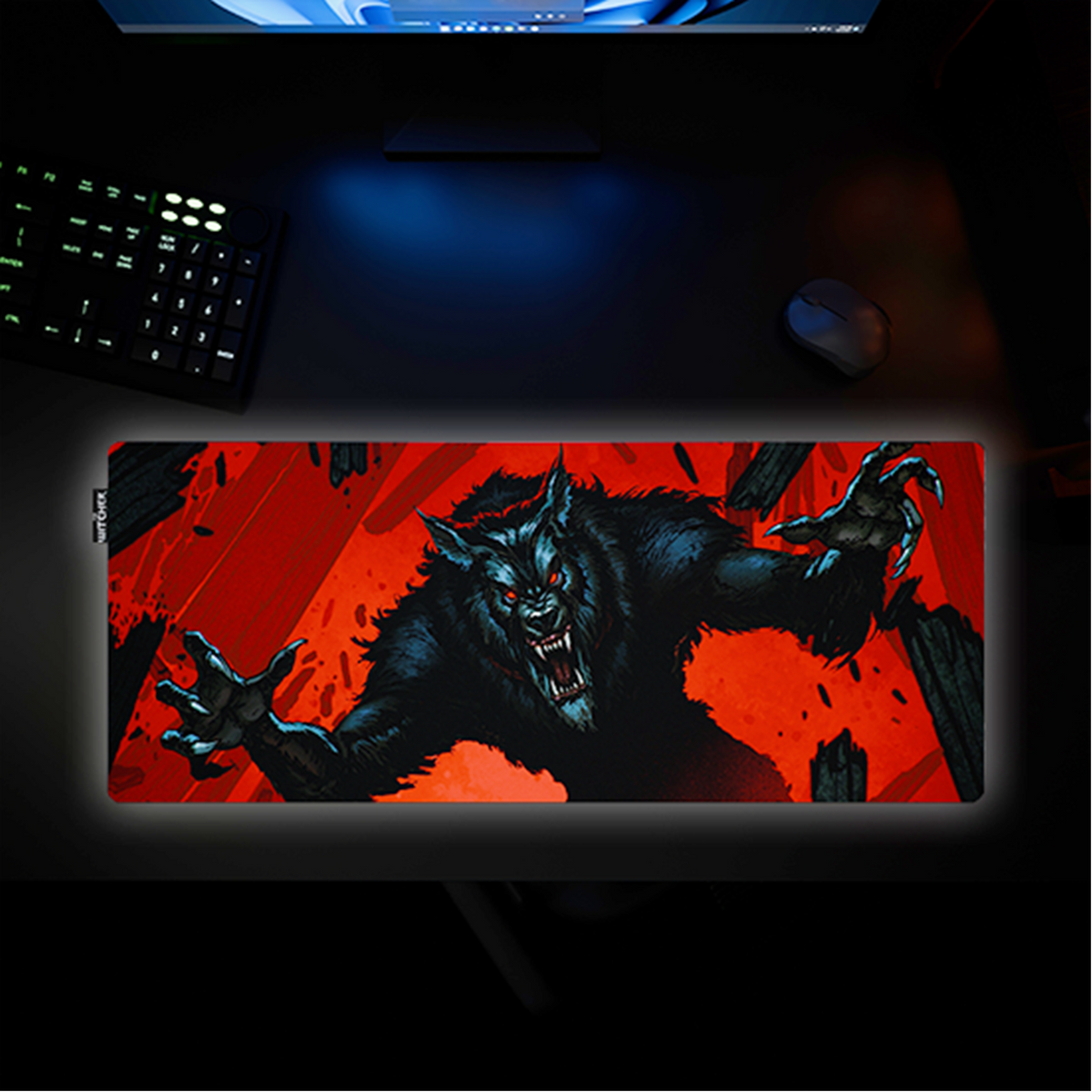 The Witcher Desk Mat - Werewolf