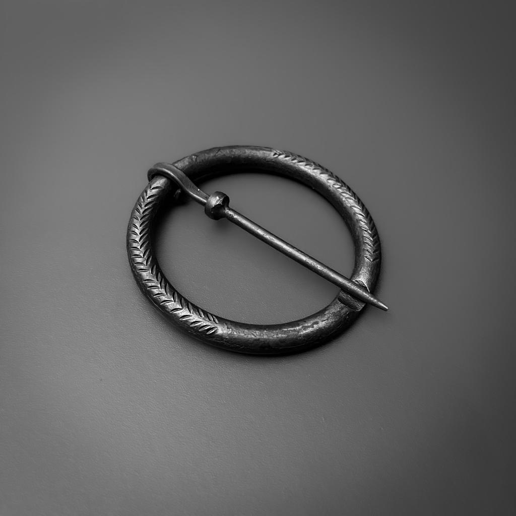 LykosLeather Hand Forged Medieval Cloak Pin