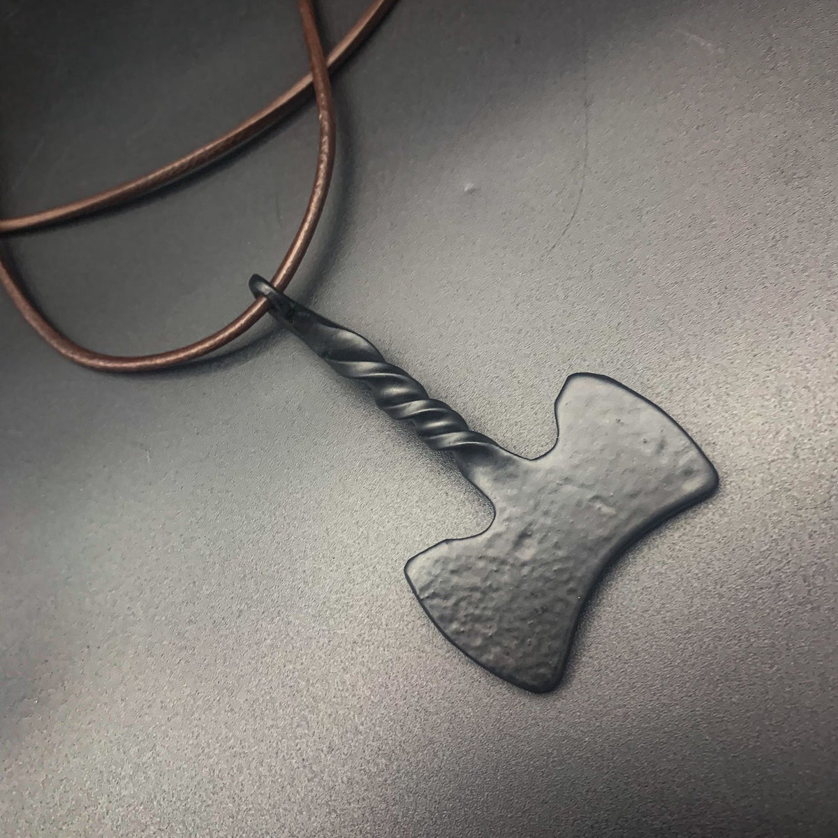 Forged Battle Axe Pendants