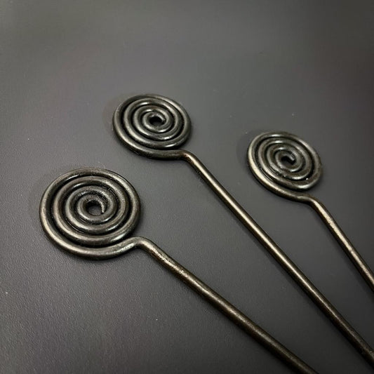 Hand-Forged Steel Pins - Set of Three
