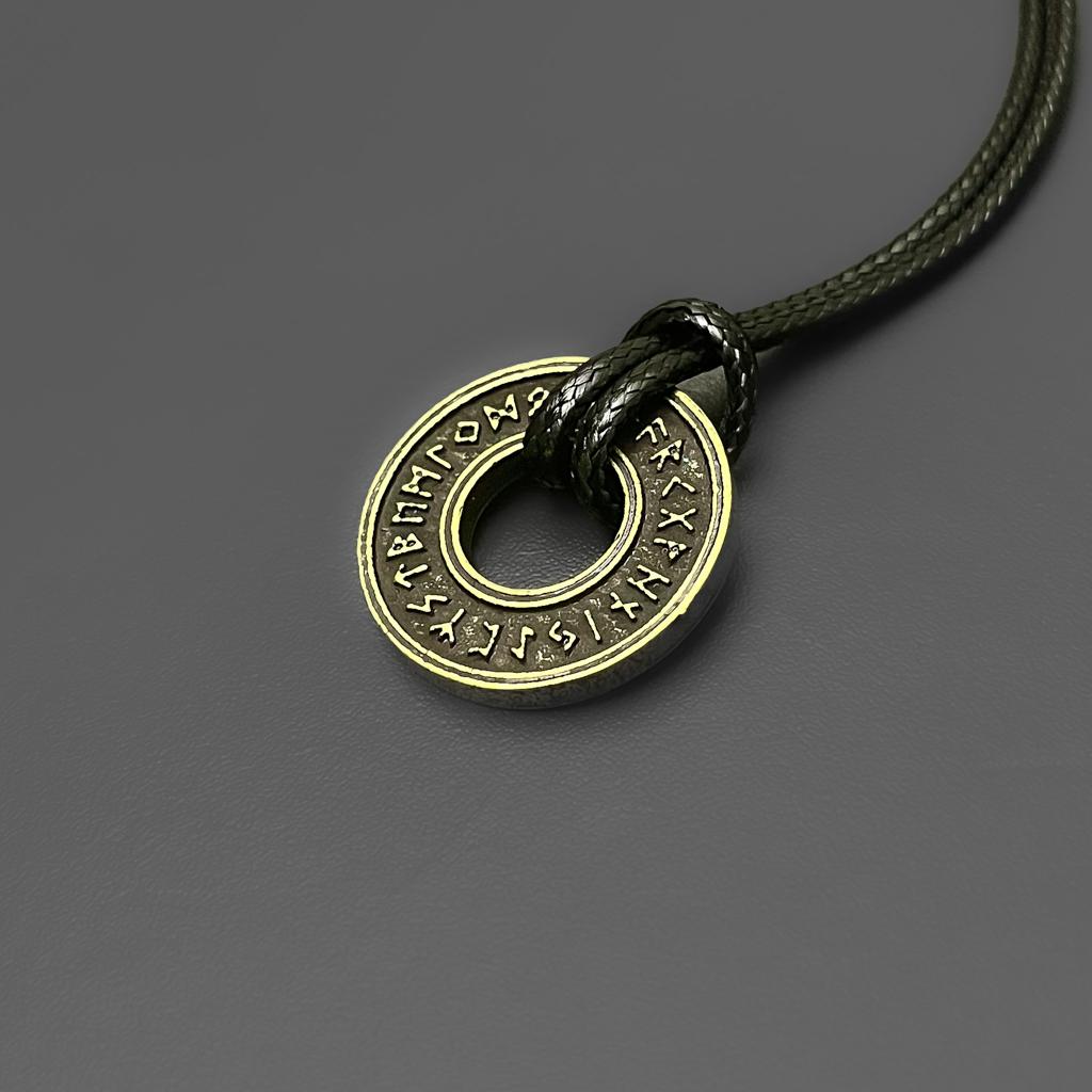 Runed Coin Pendant