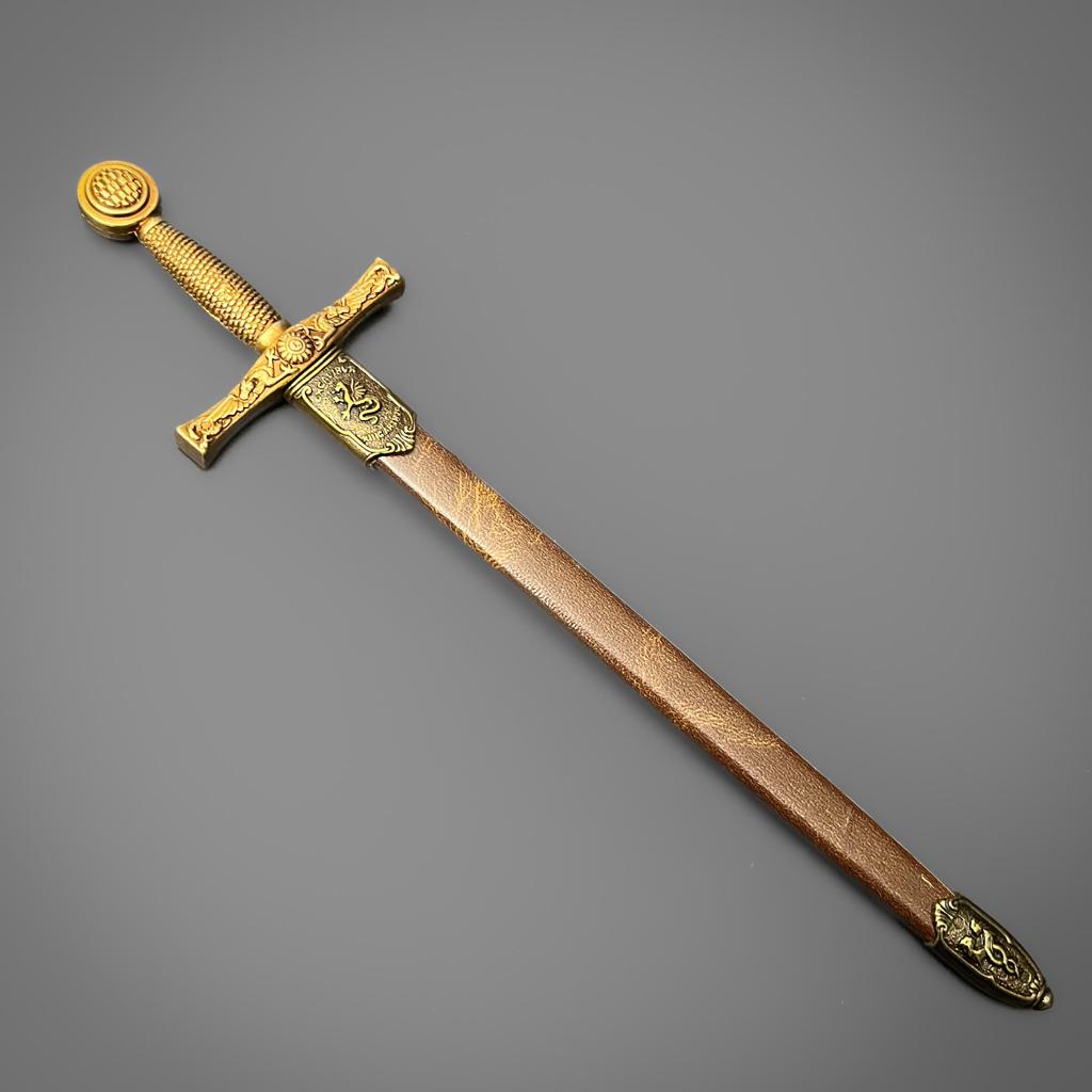 Brass Excalibur Mini Sword